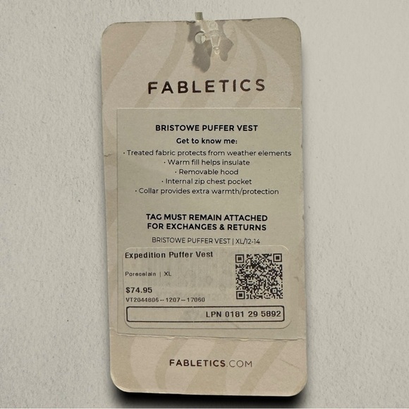 FABLETICS PUFFER VEST - Picture 8 of 8